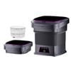 Catzon Portable Washing Machine 13L Foldable Washer with Spin Dry Basket-Black