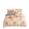 NNEOBA Winter Bliss: Double-Sided Velvet Duvet Cover for Cozy Comfort [Pink]