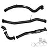 Ignite Exhausts Turbo Back For Nissan Gu Patrol 2.8l Turbo Diesel Wagon 3" / Pipe Black Aluminised Steel