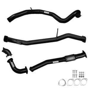 Ignite Exhausts Turbo Back For Nissan Gu Patrol 2.8l Turbo Diesel Wagon 3" / Pipe Black Aluminised Steel