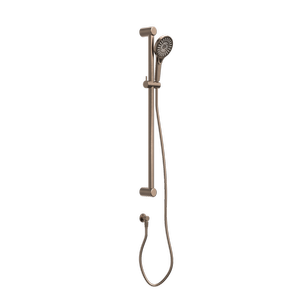 Nero Mecca Care 32mm Grab Rail And Adjustable Shower Rail Set 900mm Brushed Bronze