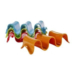 4pc Prepara 2-3 Taco Party Tortilla Holders Serving Tray Set 18x5cm
