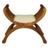 Sloan Single Seater Upholstered Stool (Light Pecan)