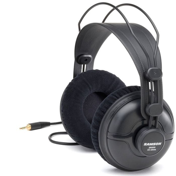 Samson Sr950 Professional Studio Headphones/Noise Reduction/3.5Mm/6.3Mm Adapter