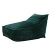 Cadence & Co. Wilde Ribbed Luxe Fleece Bean Bag Lounge Cover Emerald