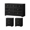 Oikiture 7 Chest of Drawers and 2 Bedside Tables Furniture Set