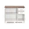 Costway 2-door Sideboard Buffet Kitchen Storage Cabinet White