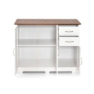 Costway 2-door Sideboard Buffet Kitchen Storage Cabinet White