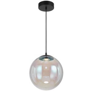 Telbix Aurora Modern Pendant Hanging Lamp Light Metal Glass Black Gloss Matte