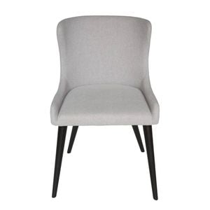 Sk Designer Living | Osaka Dining Chair | Black Legs - Light Grey Fabric