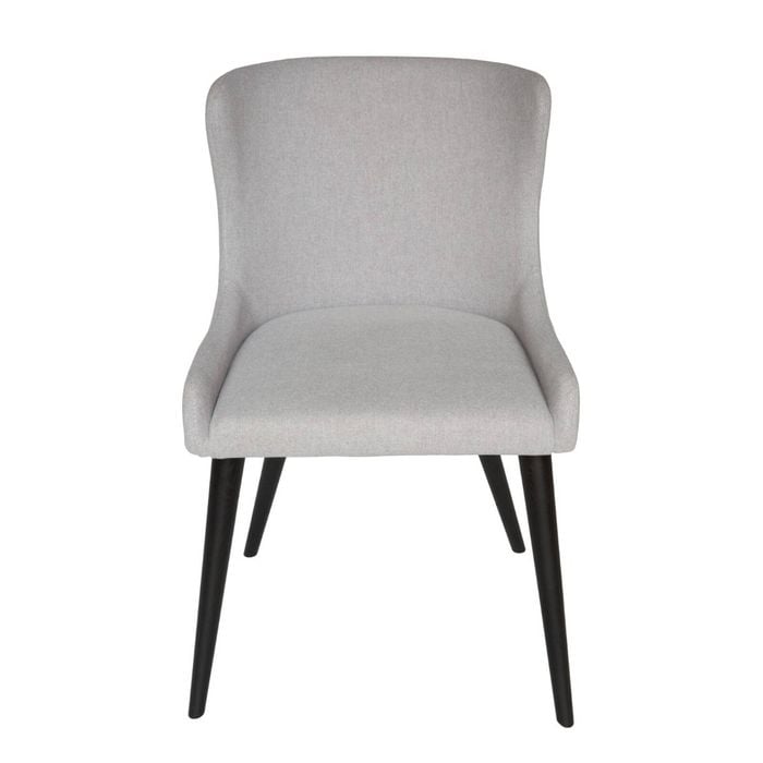 Sk Designer Living | Osaka Dining Chair | Black Legs - Light Grey Fabric