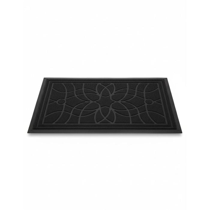Heavy Duty Low Profile Front Door Mat - 17x29 Black