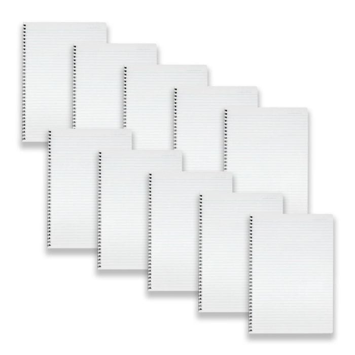 10pc Spirax P595 Pp Writing Notebook A4 School Stationery 7mm Ruled 120pgs Black