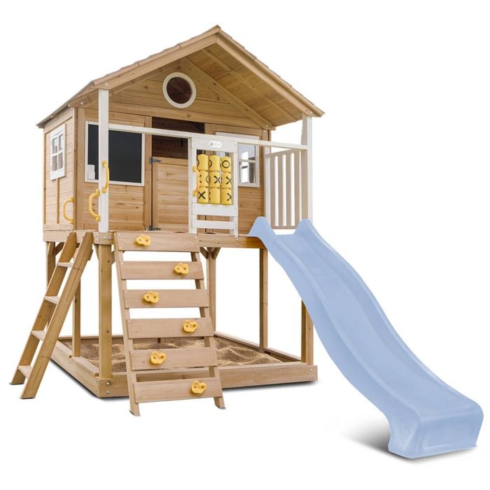 Lifespan Kids Warrigal Cubby House with 2.2m Pastel Blue Slide