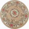 Traditional Handmade Wool Rug - Avalon - Beige - 120x120cm