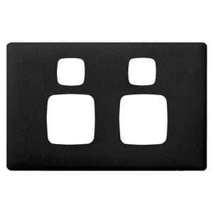 HPM Asphalt Linea Double Powerpoint Cover Plate