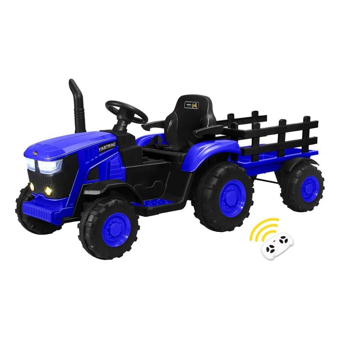 Mazam 156cm Kids Ride On Tractor Remote Control Electric Car Blue