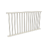 ProtectorAl 0901  1799 x 950mm Surfmist Aluminium Flat Top Square Picket Balustrade Panel