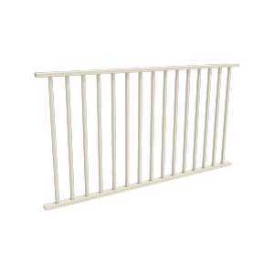 ProtectorAl 0901  1799 x 950mm Surfmist Aluminium Flat Top Square Picket Balustrade Panel