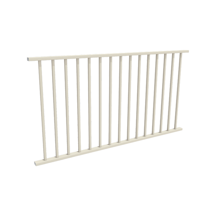 ProtectorAl 0901  1799 x 950mm Surfmist Aluminium Flat Top Square Picket Balustrade Panel