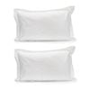 2PK Jason Commercial Crisp Pillow Case Tailored 48x73cm White
