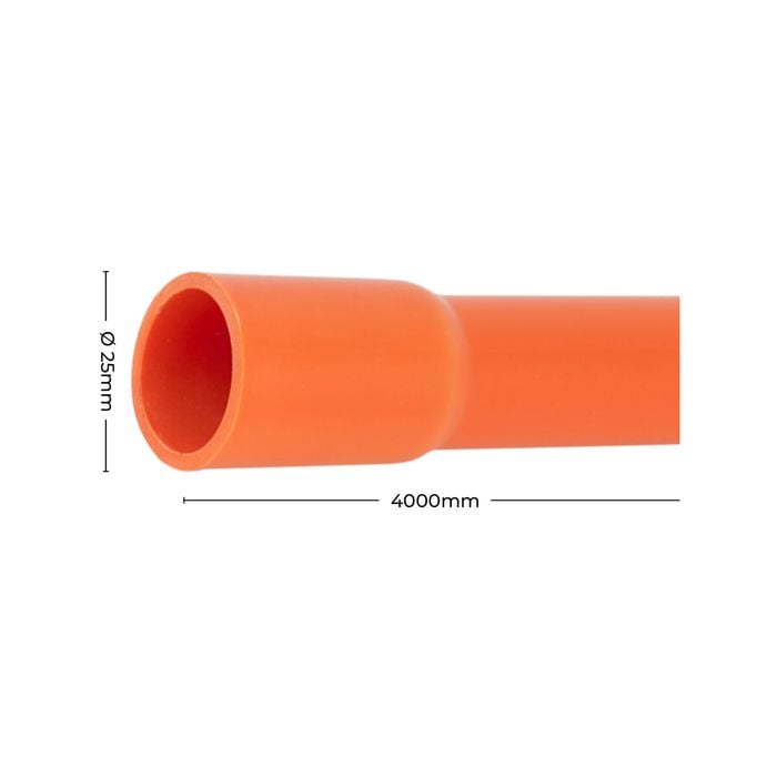 DETA 25mm Heavy Duty Rigid Conduit - 4m