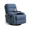 Levede Heated 360 Swivel Microfiber Massage Chair Blue
