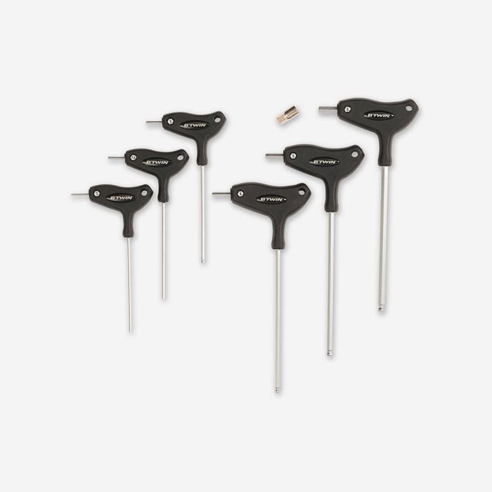 Set Of 6 Allen Keys + 8 Mm Adaptor - One Size