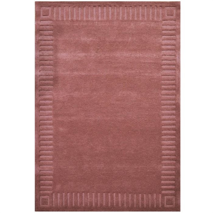 Handtufted Wool Rug-unique 6445-ash Rose-110x160cm