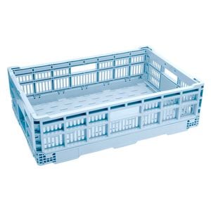 Live It Large Ice Blue Collapsible Crate
