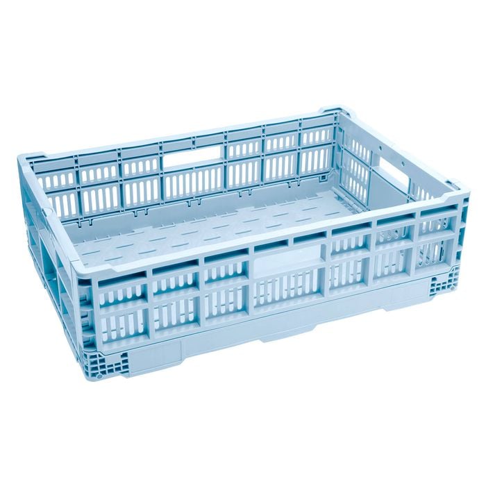 Live It Large Ice Blue Collapsible Crate