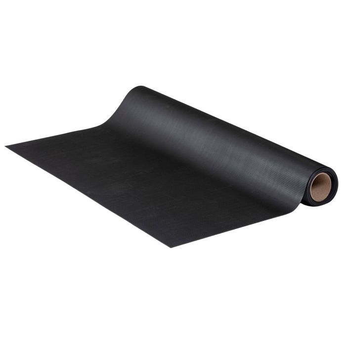 Kenova 1 x 2m Black DIY Rubber Garage Workshop Rib Matting