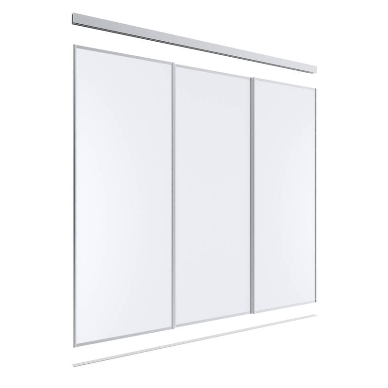 Lugna 2400 x 1801 - 2700mm Melamine Wardrobe 3 Door Package