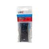 Lane 75mm Matte Black Fixed Pin Easy Fit Hinge - 2 Pack