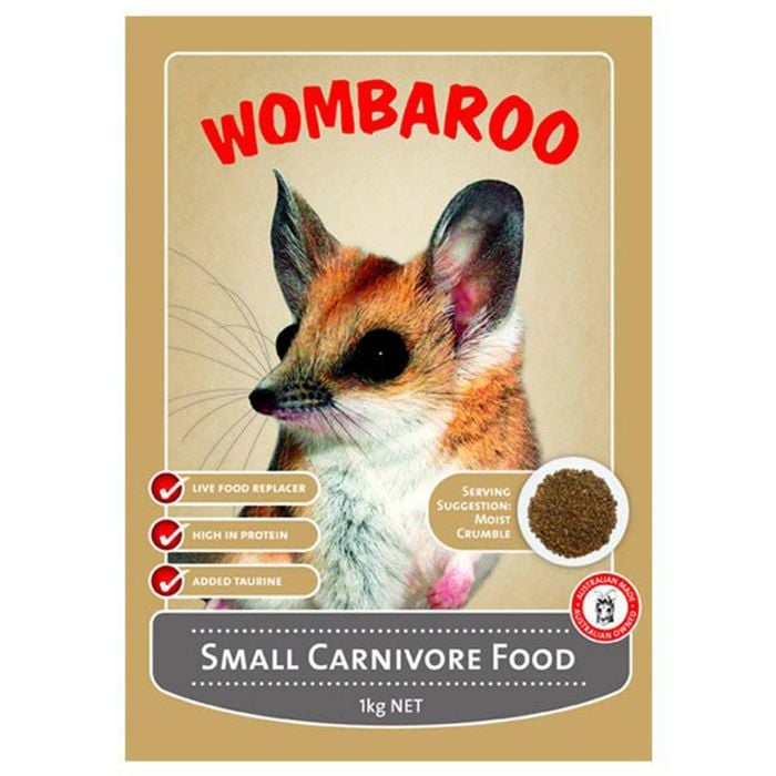 Wombaroo Small Carnivore Marsupial Mammal Live Food Substitute 250g