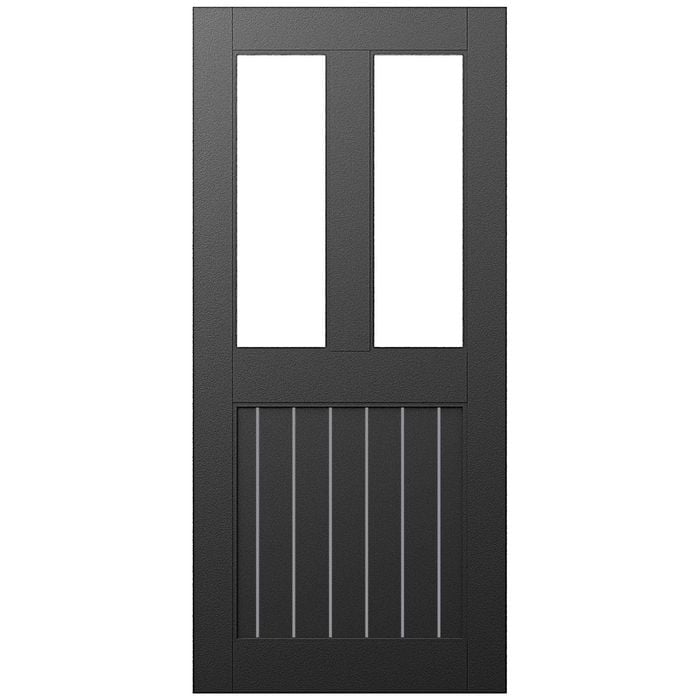 Parkwood 2040 x 820 x 41mm Thermtek Clear Glass Entrance Door Aluminium 