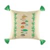 Kas Australia Ceres Cushion Cotton Embroidered Fish Multi 50x50cm