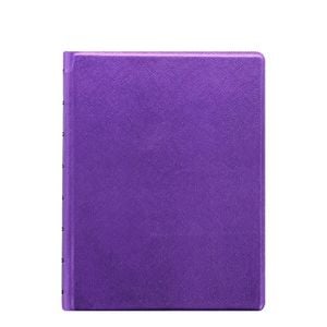 Filofax A5 Saffiano Notebook Journal Diary School Stationery Metallic Violet