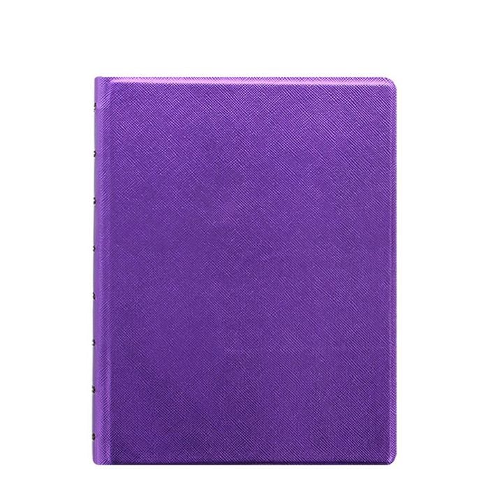 Filofax A5 Saffiano Notebook Journal Diary School Stationery Metallic Violet