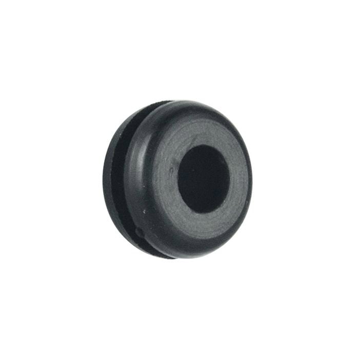Pinnacle 1/4 x 1/2" Black Wiring Grommet - 6 Pack