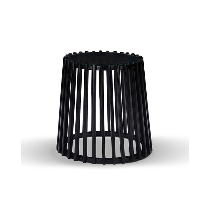 Modern Furniture LYNNA Side Table  50x48cm Solid Wood - Black
