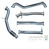 Ignite Exhausts Turbo Back for Ford PX Ranger 2.2L 3" No Cat With Pipe Raw Aluminised Steel