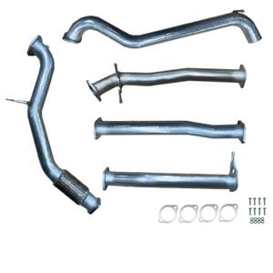 Ignite Exhausts Turbo Back for Ford PX Ranger 2.2L 3" No Cat With Pipe Raw Aluminised Steel