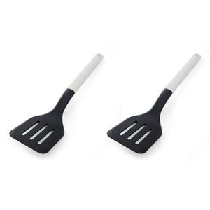 2PK KitchenAid Classic Slotted Nylon Turner/Spatula Utensil Porcelain White
