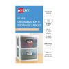 Avery Erase Organise Labels 16pcs (89x32mm) (Blue/White)
