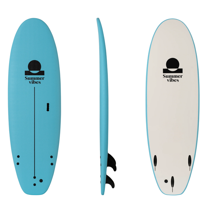 Summer vibes Wider Rider Softboard 7'0" / 87L - Blue White