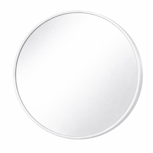Barelli 800 x 800mm Signature High Specification Serena Round White Framed Mirror 