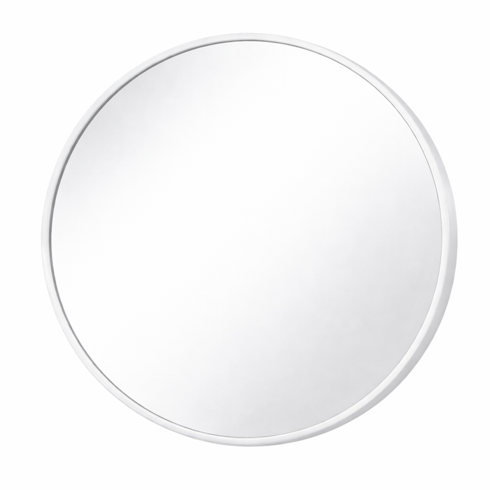 Barelli 800 x 800mm Signature High Specification Serena Round White Framed Mirror 