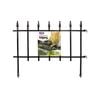Jack 560 x 460mm Black Brunswick Spear Top Garden Edging