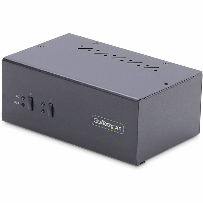 StarTech.com 2-Port Dual-Monitor DisplayPort KVM Switch, 4K 60Hz, 2x USB 5Gbps Ports